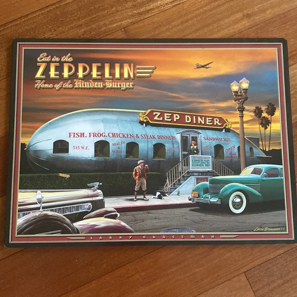 Nostalgic 4 Piece Vintage ‘2013 Diner Placemats by L. Grossman EUC